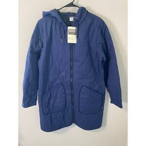 New‎ Duluth Trading Women's Sutter Mill Coat, Navy Size Medium
